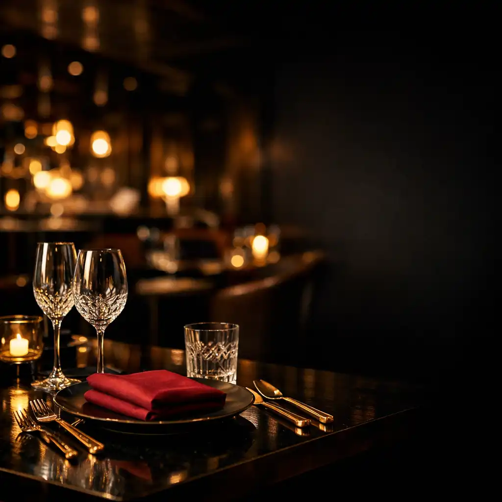 Elegancki stół w luksusowej restauracji